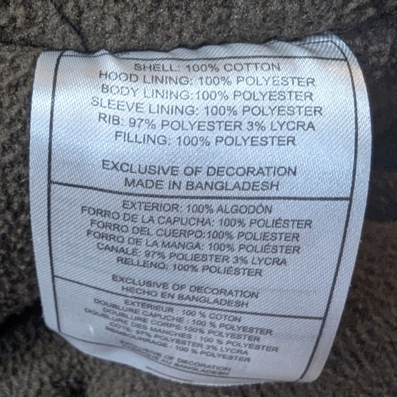 Canada Workgear Men's Heavy Duty Hooded Coat Size Large - Picture 10 of 13